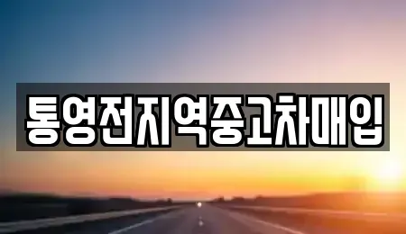 경상남도 통영시 중앙동 중고차매입 전문 통영전지역중고차매입
