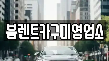 경상북도 구미시 부곡동 렌트카 전문 붐렌트카구미영업소