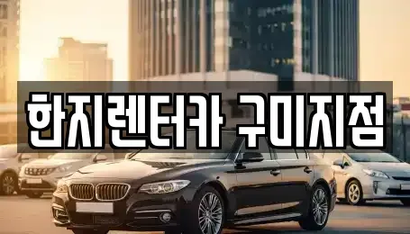 경상북도 구미시 선기동 렌트카 전문 한지렌터카 구미지점