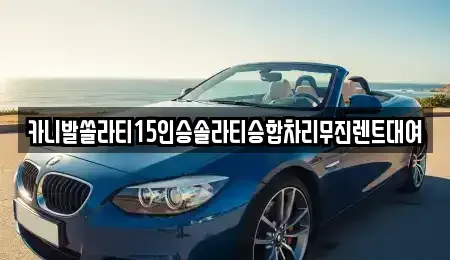 경상북도 구미시 원평동 렌트카 전문 카니발쏠라티15인승솔라티승합차리무진렌트대여