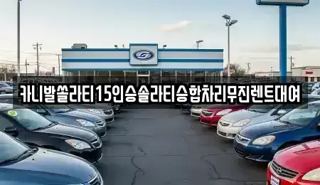 경상북도 안동시 운안동 렌트카 전문 카니발쏠라티15인승솔라티승합차리무진렌트대여