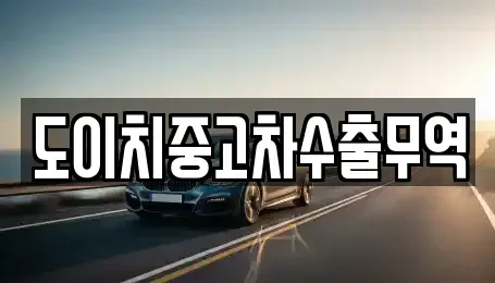 경상북도 울릉군 울릉읍 중고차매매 전문 도이치중고차수출무역