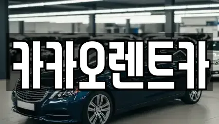 광주광역시 남구 임암동 렌트카 전문 카카오렌트카