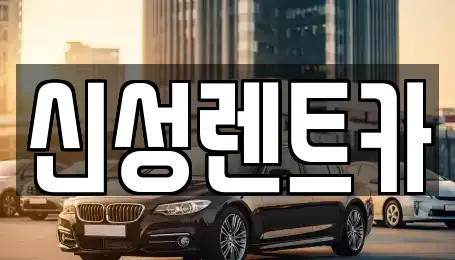 광주광역시 서구 세하동 렌트카 전문 신성렌트카
