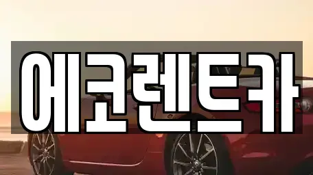 광주광역시 서구 세하동 렌트카 전문 에코렌트카