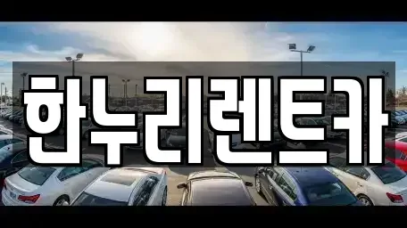 대구 동구 부동 렌트카 전문 한누리렌트카