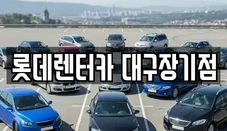 대구 동구 불로동 장기렌트카 전문 롯데렌터카 대구장기점
