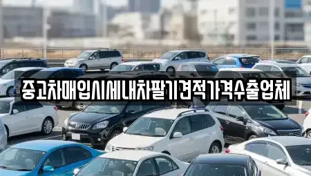 대구 동구 불로동 중고차매입 전문 중고차매입시세내차팔기견적가격수출업체