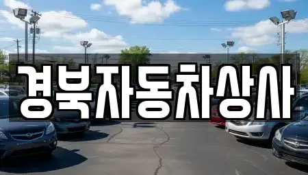 대구 중구 수창동 중고차 전문 경북자동차상사