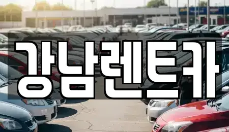 대전 유성구 신동 렌트카 전문 강남렌트카