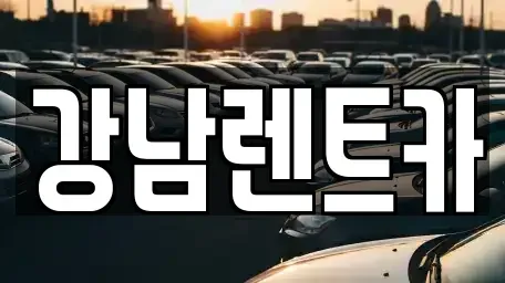 대전광역시 동구 자양동 렌트카 전문 강남렌트카