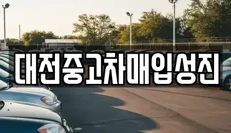 대전광역시 서구 갈마동 중고차매입 전문 대전중고차매입성진
