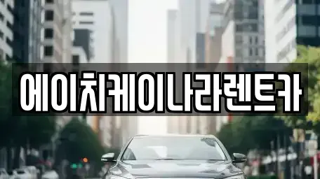 대전광역시 유성구 장동 렌트카 전문 에이치케이나라렌트카