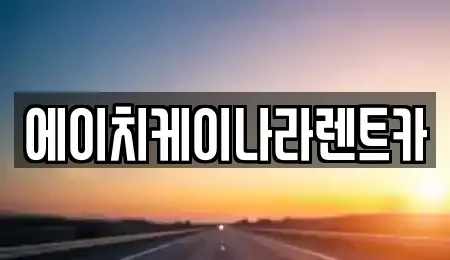 대전광역시 유성구 장동 렌트카 전문 에이치케이나라렌트카