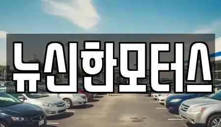 대전광역시 유성구 장동 중고차매매 전문 뉴신한모터스