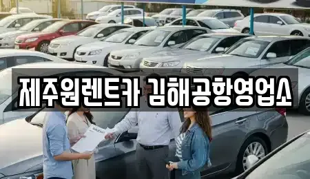 부산 강서구 렌트카 전문 제주원렌트카 김해공항영업소
