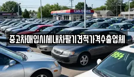 부산 강서구 중고차매입 전문 중고차매입시세내차팔기견적가격수출업체