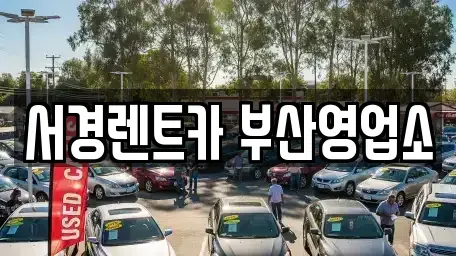 부산광역시 부산진구 개금동 렌트카 전문 서경렌트카 부산영업소