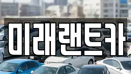 서울 강남구 압구정동 단기렌트카 전문 미래랜트카