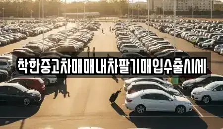 서울 강남구 압구정동 중고차매입 전문 착한중고차매매내차팔기매입수출시세