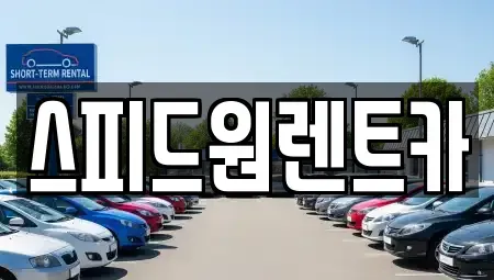 서울 동작구 렌트카 전문 스피드원렌트카