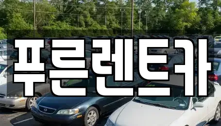 서울 동작구 렌트카 전문 푸른렌트카