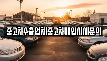 서울 동작구 중고차매입 전문 중고차수출업체중고차매입시세문의