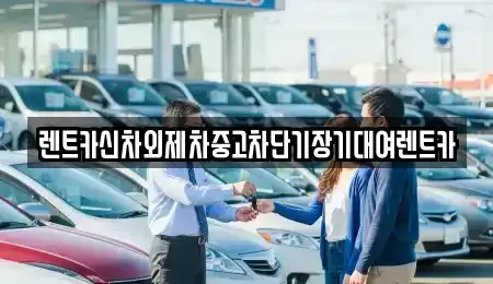 서울 성북구 삼선동3가 단기렌트카 전문 렌트카신차외제차중고차단기장기대여렌트카