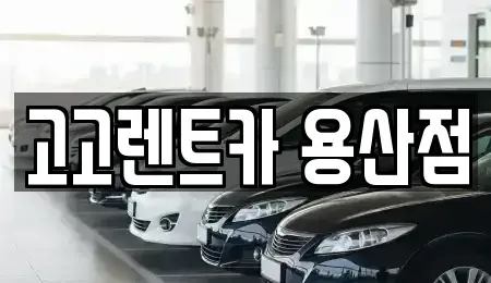 서울 용산구 청파동3가 렌트카 전문 고고렌트카 용산점