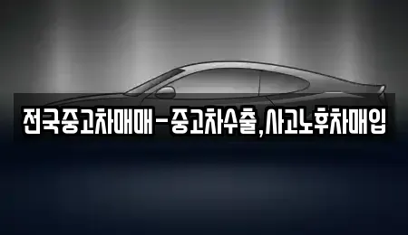서울 종로구 화동 중고차 전문 전국중고차매매-중고차수출,사고노후차매입