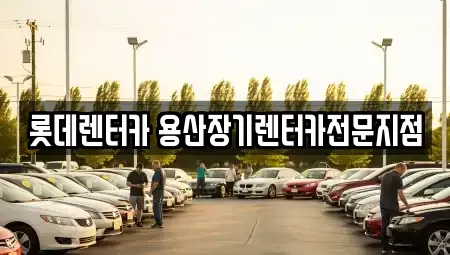 서울 중구 봉래동2가 장기렌트카 전문 롯데렌터카 용산장기렌터카전문지점