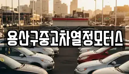 서울 중구 봉래동2가 중고차 전문 용산구중고차열정모터스
