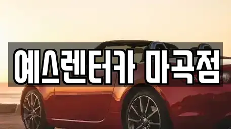 서울특별시 강서구 개화동 장기렌트카 전문 예스렌터카 마곡점
