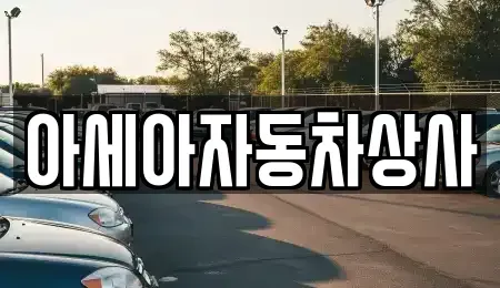 서울특별시 마포구 구수동 중고차매매 전문 아세아자동차상사