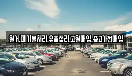서울특별시 성동구 금호동4가 중고차 전문 철거,폐기물처리,유품정리,고철매입,중고가전매입