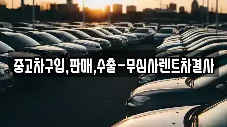 서울특별시 용산구 중고차 전문 중고차구입,판매,수출-무심사렌트차결사