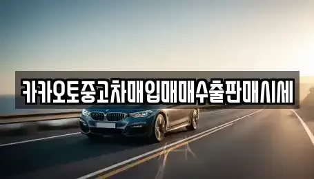 서울특별시 종로구 누상동 중고차매입 전문 카카오토중고차매입매매수출판매시세