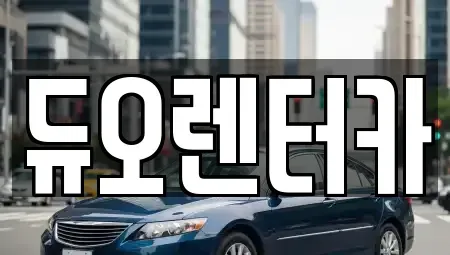 서울특별시 종로구 명륜4가 렌트카 전문 듀오렌터카