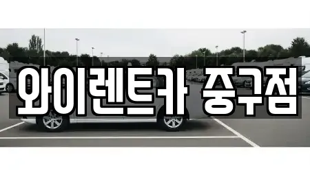 서울특별시 중구 흥인동 렌트카 전문 와이렌트카 중구점