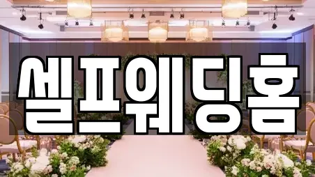 셀프웨딩홈
