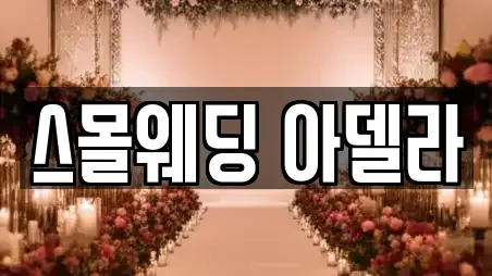스몰웨딩 아델라