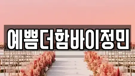 예쁨더함바이정민