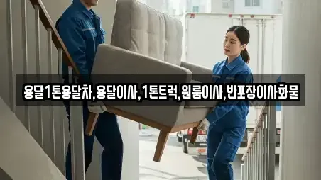 용달1톤용달차,용달이사,1톤트럭,원룸이사,반포장이사화물