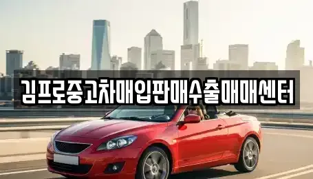 울산 동구 서부동 중고차 전문 김프로중고차매입판매수출매매센터