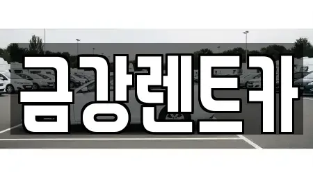 울산 북구 명촌동 렌트카 전문 금강렌트카