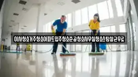이사청소거주청소아파트입주청소준공청소사무실청소스팀살균무료
