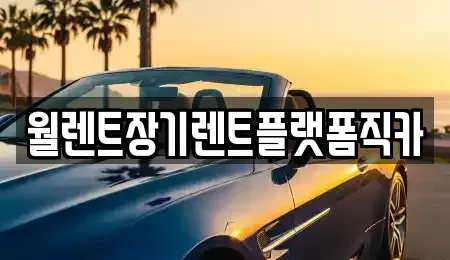 인천 강화군 강화읍 렌트카 전문 월렌트장기렌트플랫폼직카