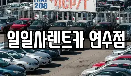 인천 남동구 고잔동 단기렌트카 전문 일일사렌트카 연수점
