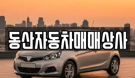 인천 남동구 논현동 중고차매매 전문 동산자동차매매상사