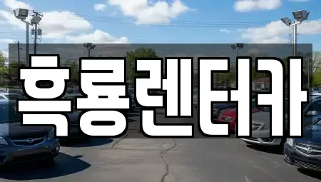 인천 미추홀구 관교동 렌트카 전문 흑룡렌터카